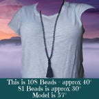 Empath's Shield Mala with Shungite, Obsidian, and Labradorite