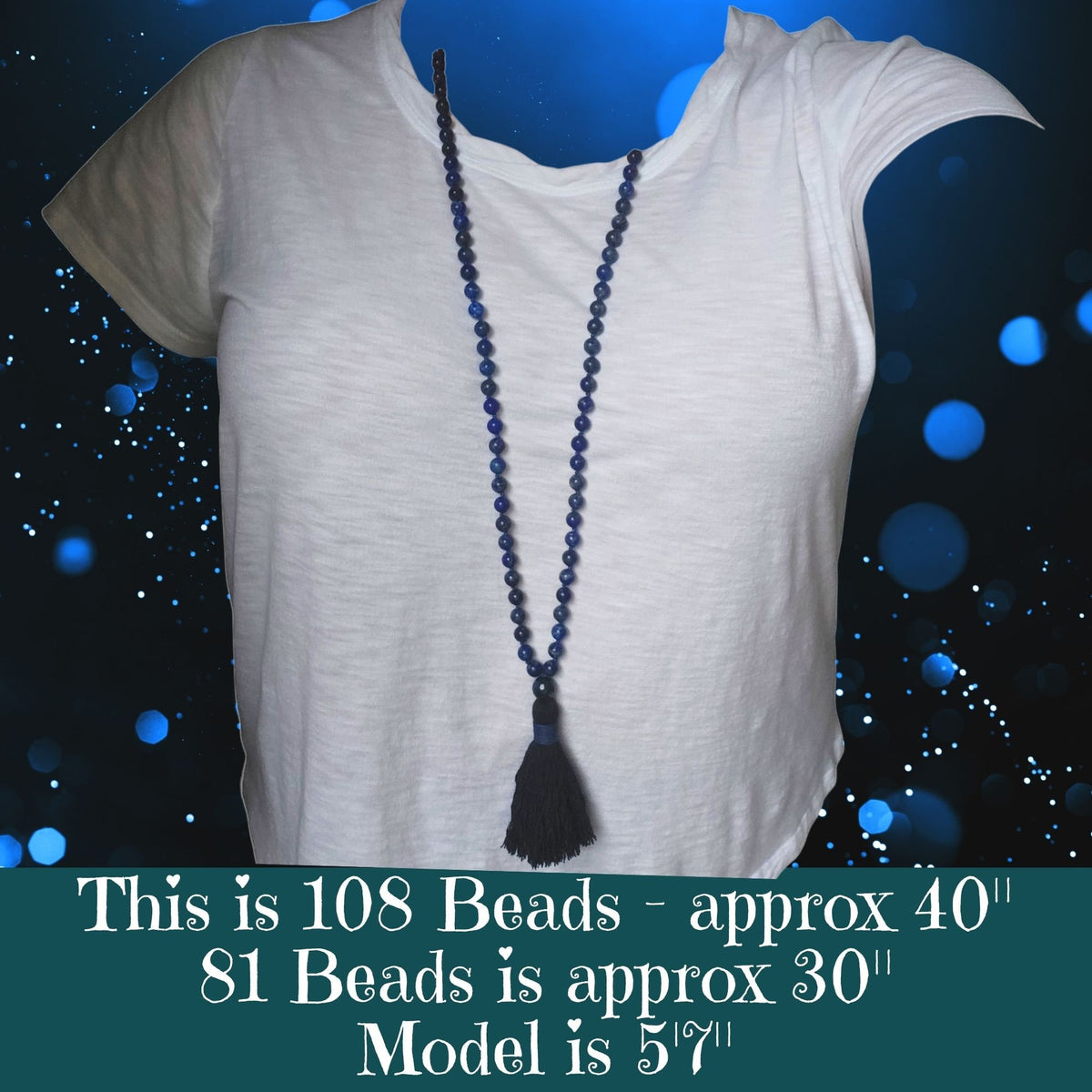 Vision Quest Mala with Lapis Lazuli