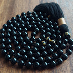 Enlightened Flame Mala with Black Obsidian