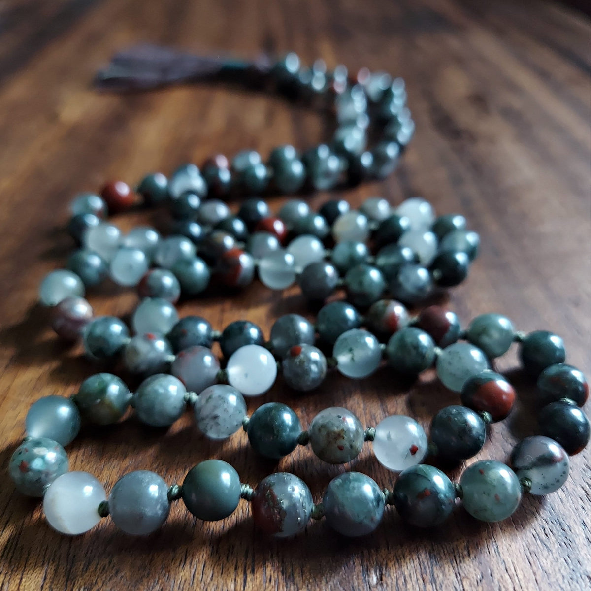 Primal Healing Mala with Bloodstone