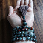 Primal Healing Mala with Bloodstone