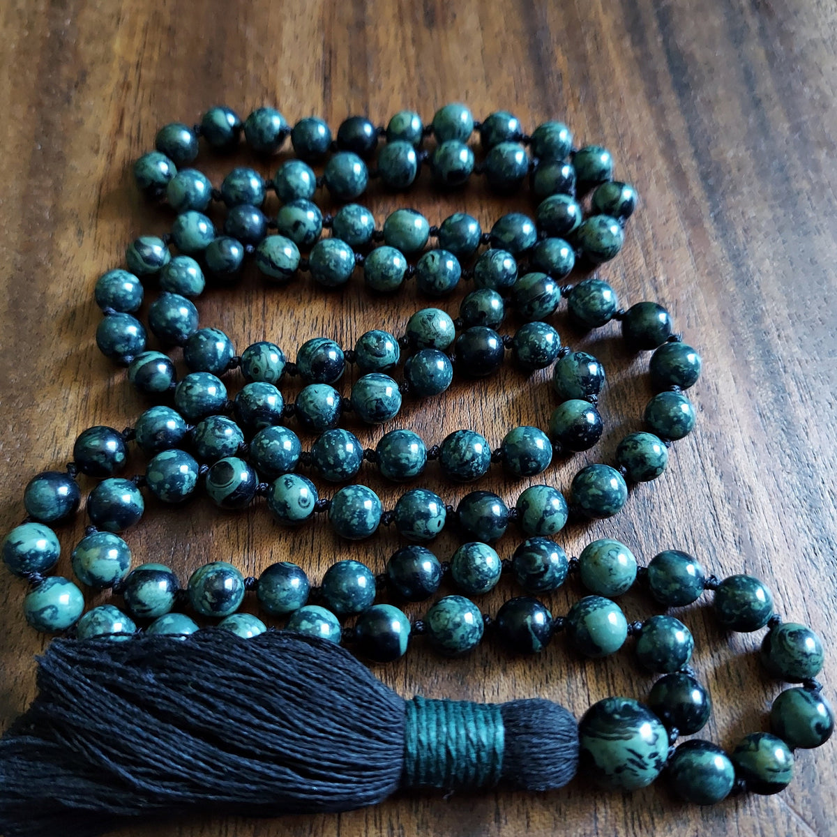 Breath of Life Mala for Manifestation with Kambaba Jasper