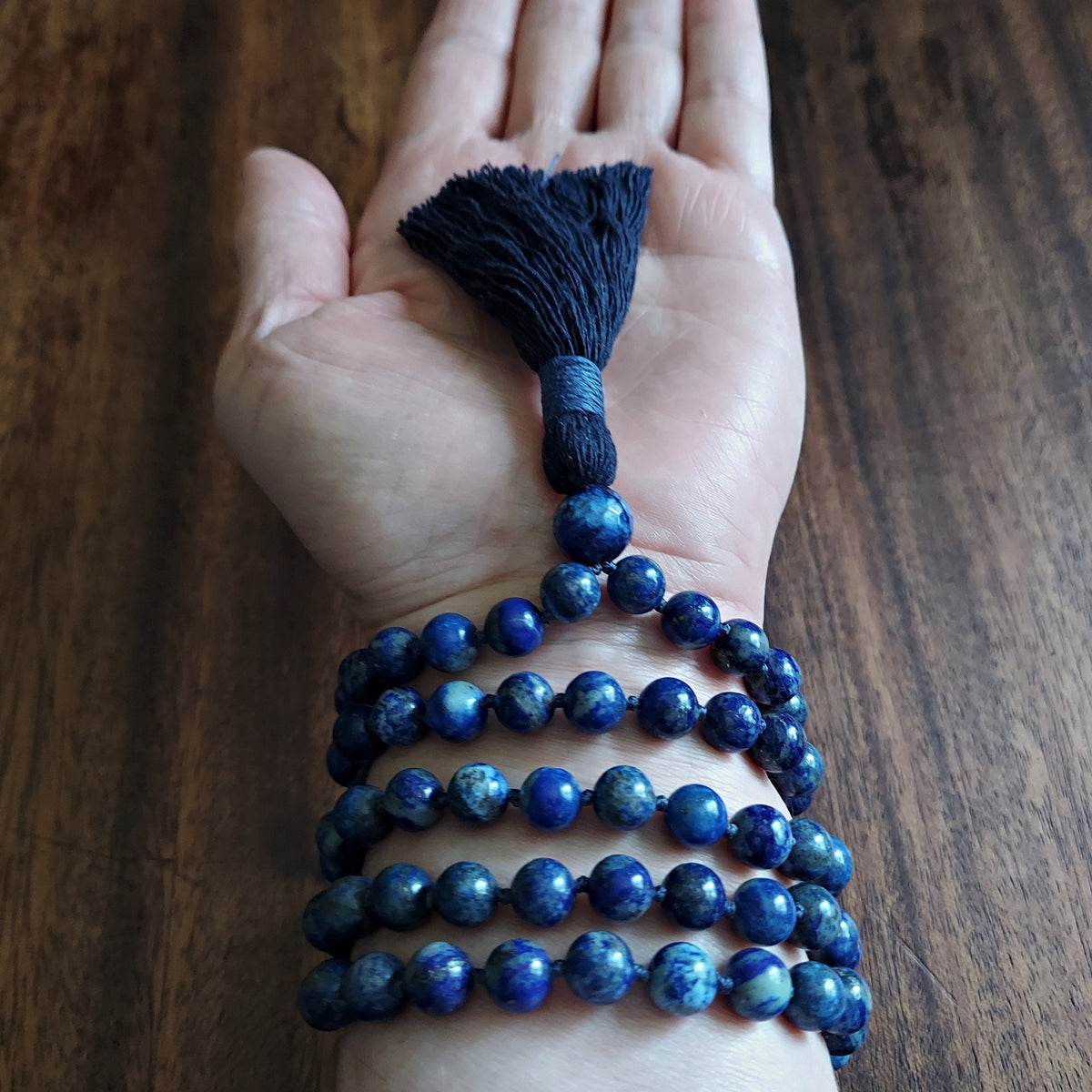 Vision Quest Mala with Lapis Lazuli