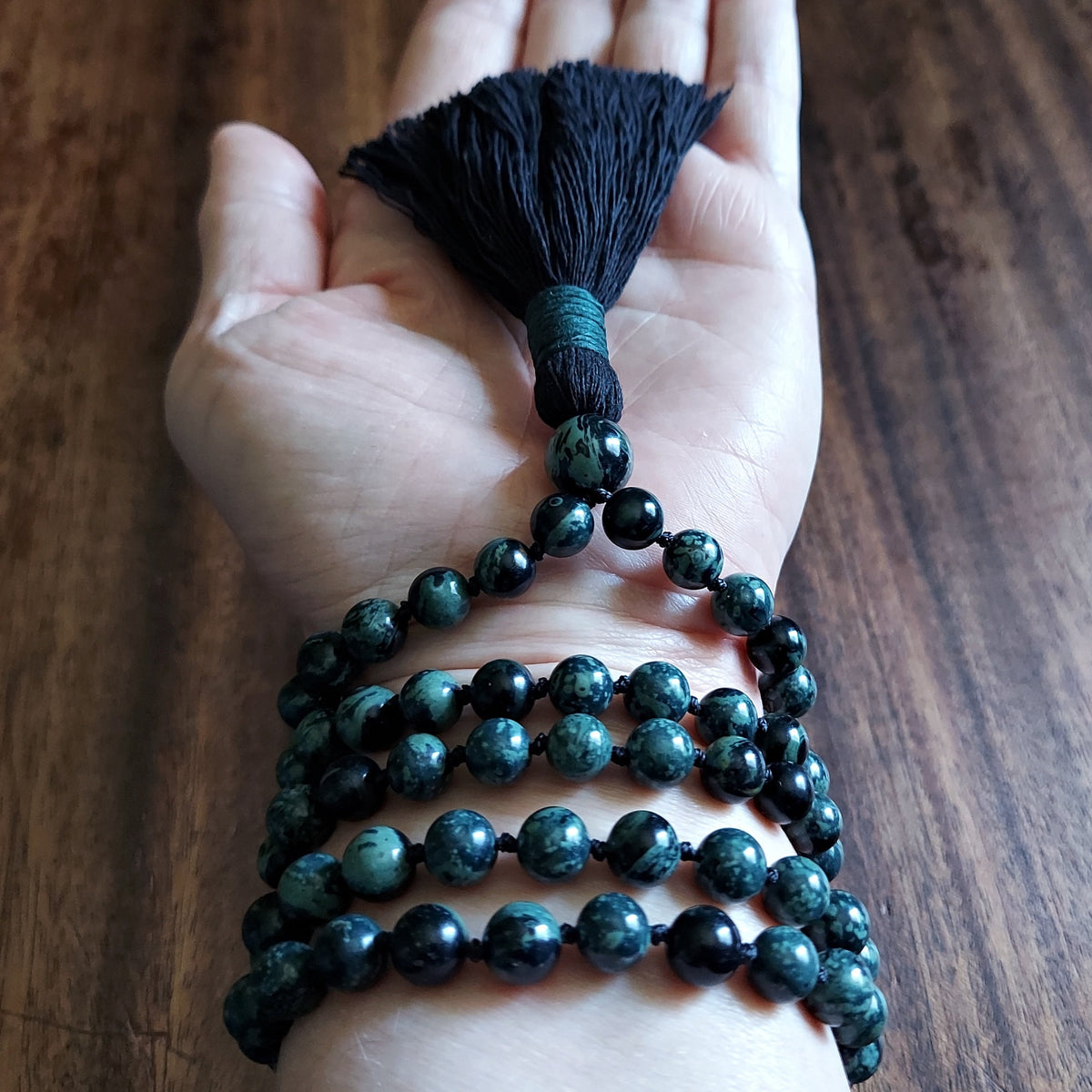 Breath of Life Mala for Manifestation with Kambaba Jasper