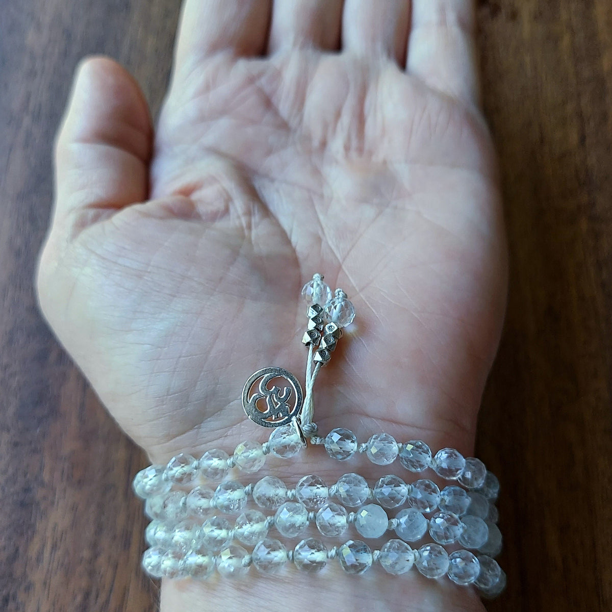 Sound of Creation White Topaz Mala