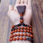 Calm Confidence Mala with Red Jasper and Red Tiger's Eye