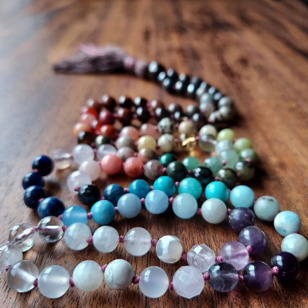 Rainbow Dragon Mala with Over 54 Crystals and Gemstones