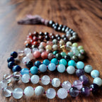 Rainbow Dragon Mala with Over 54 Crystals and Gemstones