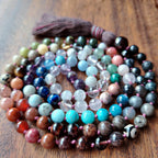 Rainbow Dragon Mala with Over 54 Crystals and Gemstones