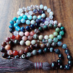 Rainbow Dragon Mala with Over 54 Crystals and Gemstones