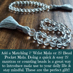 Moonlit Heart Mala with Larvikite, Labradorite, and Rose Quartz