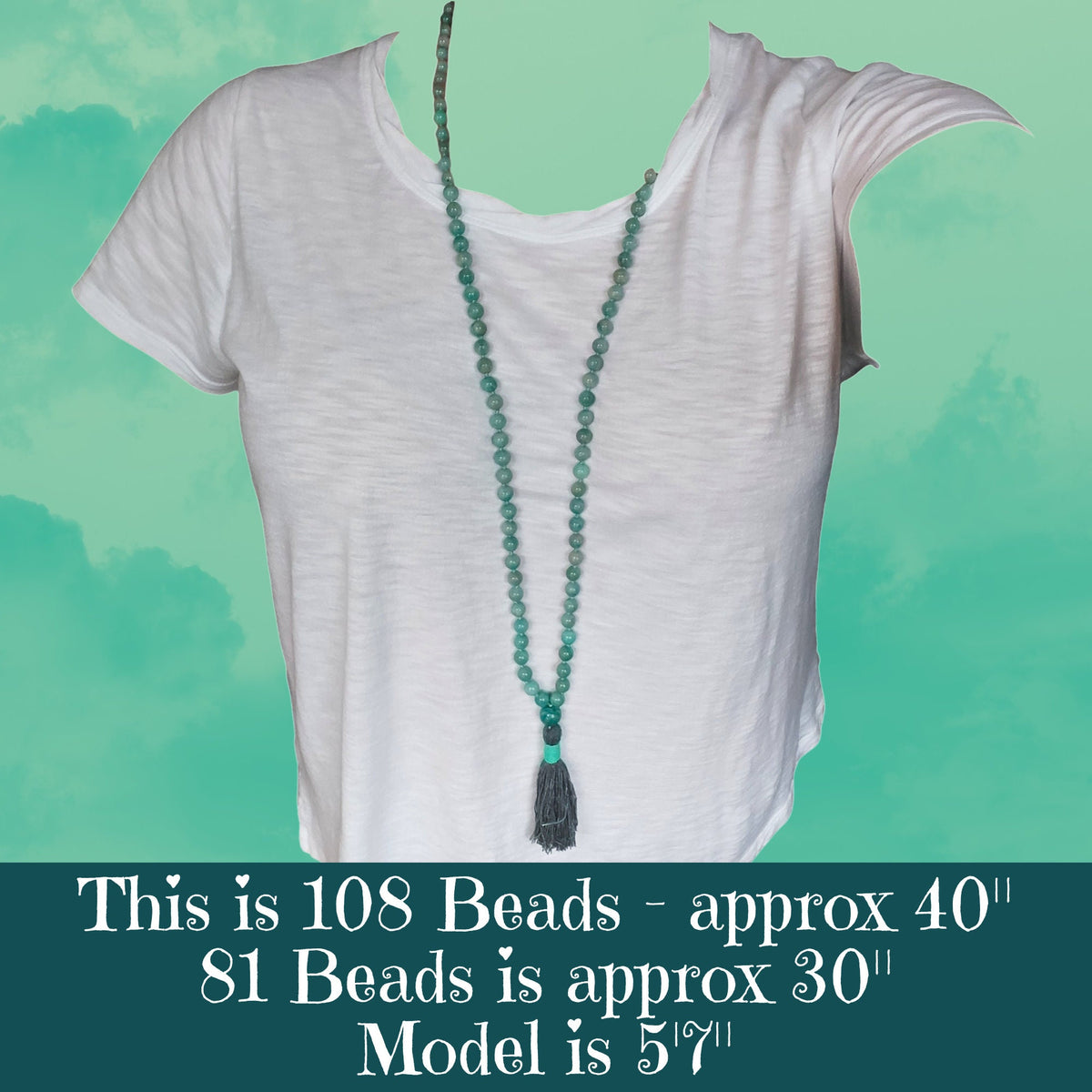 Clarity Mala with Green Amazonite