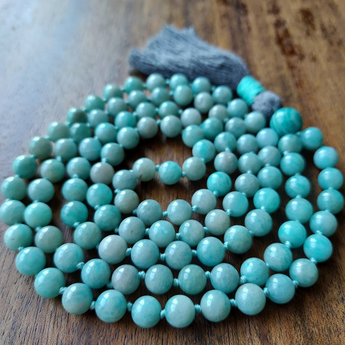 Clarity Mala with Green Amazonite