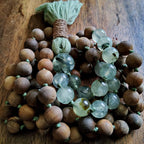 Sage and Sandalwood Mala with Prehnite