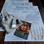 Prosperous Path Mala with a Vibrant Combination of Pyrites and Black Obsidian