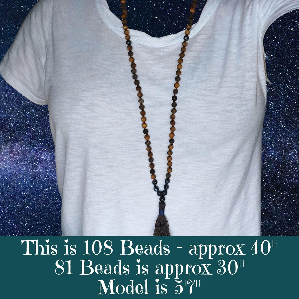 Sacred Truth Mala with Sapphire and Sandalwood