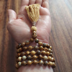 Earth Walker Picture Jasper Skull Mala