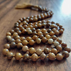 Earth Walker Picture Jasper Skull Mala