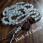 Sacred Purity Mala with Selenite and Rudraksha