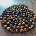 Solar Courage Mala with Faceted Tiger's Eye
