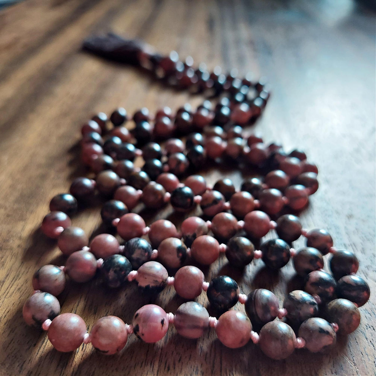 Compassionate Heart Rhodonite Mala