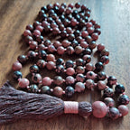 Compassionate Heart Rhodonite Mala