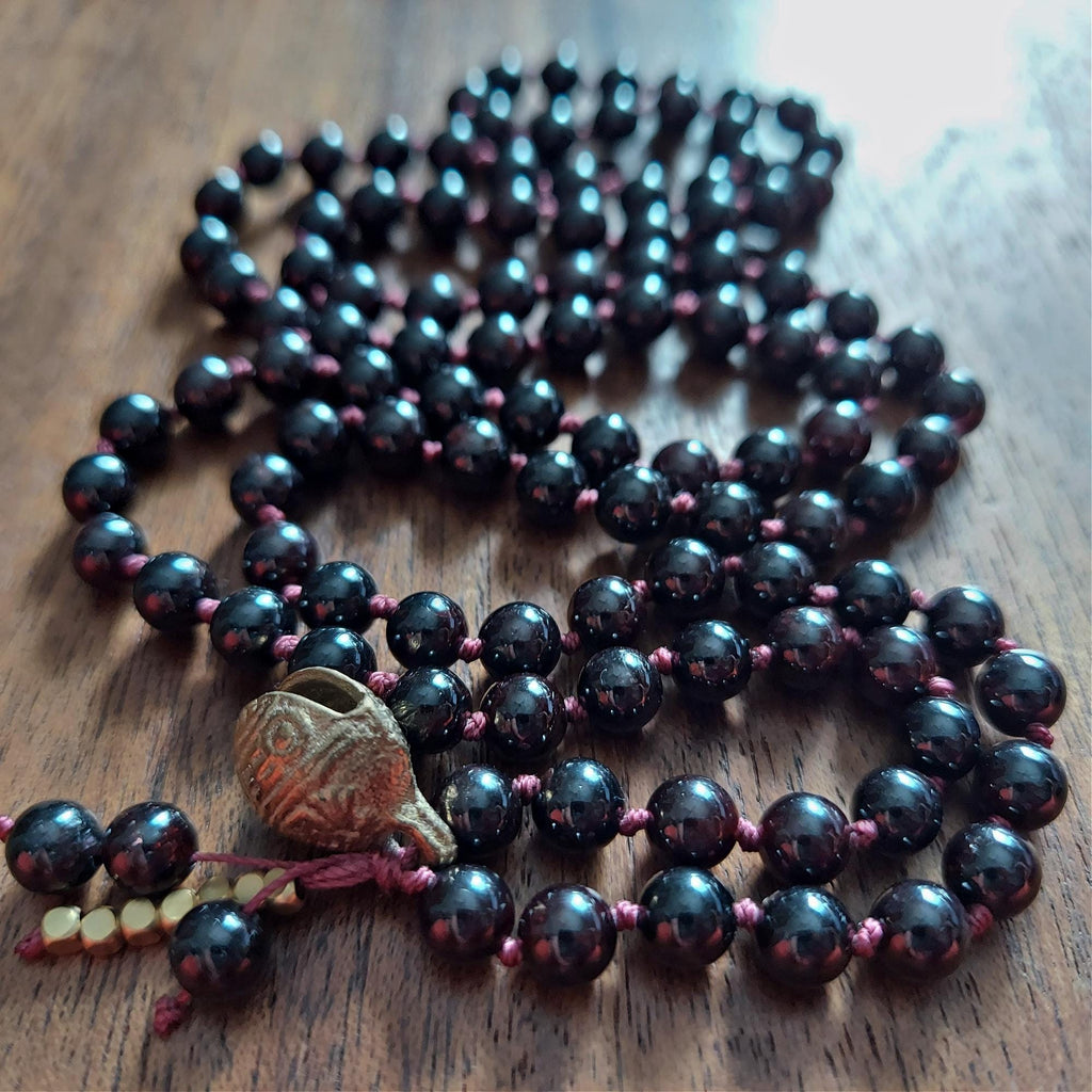 Dragon’s Call Mala with Dark Garnet