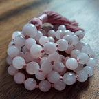 Sacred Bloom Mala with Rose Quartz