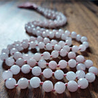 Sacred Bloom Mala with Rose Quartz