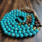 Turquoise and Tiger's Eye Yoga Mala