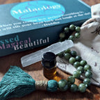 Good Luck Pocket Mala with Green Jade