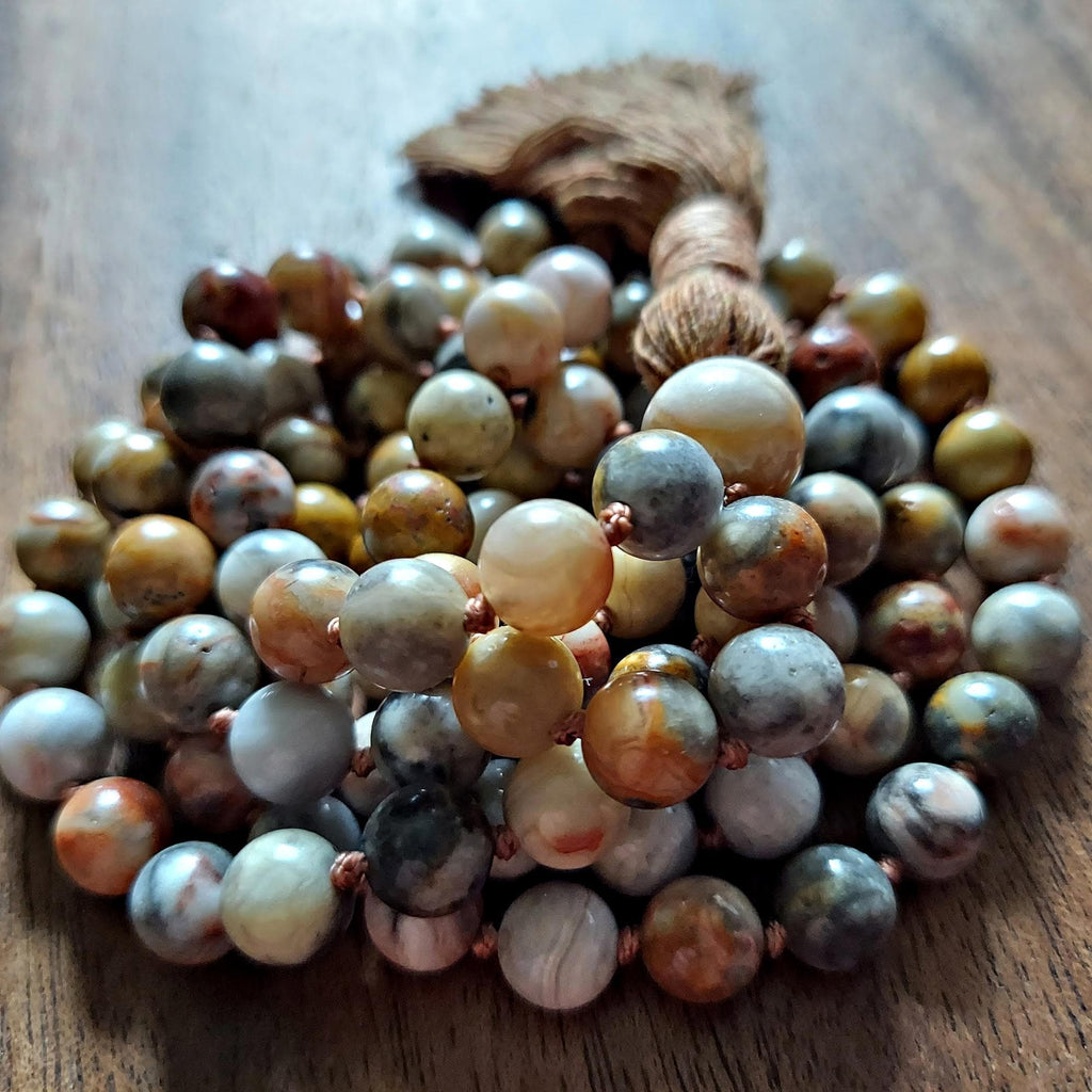 Joyful Spirit Mala with Crazy Lace Agate