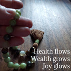 Golden Path Abundance Pocket Mala With Citrine and Tiger's Eye