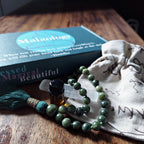 Good Luck Pocket Mala with Green Jade