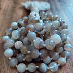 Whispered Stillness Botswana Agate Mala