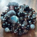 Stone and Shadow Mala with Labradorite and Hematite
