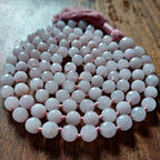 Sacred Bloom Mala with Rose Quartz