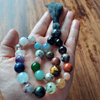 Rainbow Dragon Pocket Mala with 27 Chakra Stones