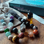 Rainbow Dragon Pocket Mala with 27 Chakra Stones