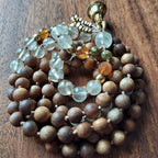 Harmony and Light Mala with Lemon Quartz, Heated Citrine, and Peridot