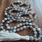 Whispered Stillness Botswana Agate Mala