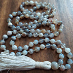 Whispered Stillness Botswana Agate Mala