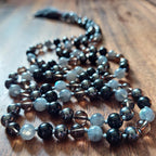 Stone and Shadow Mala with Labradorite and Hematite