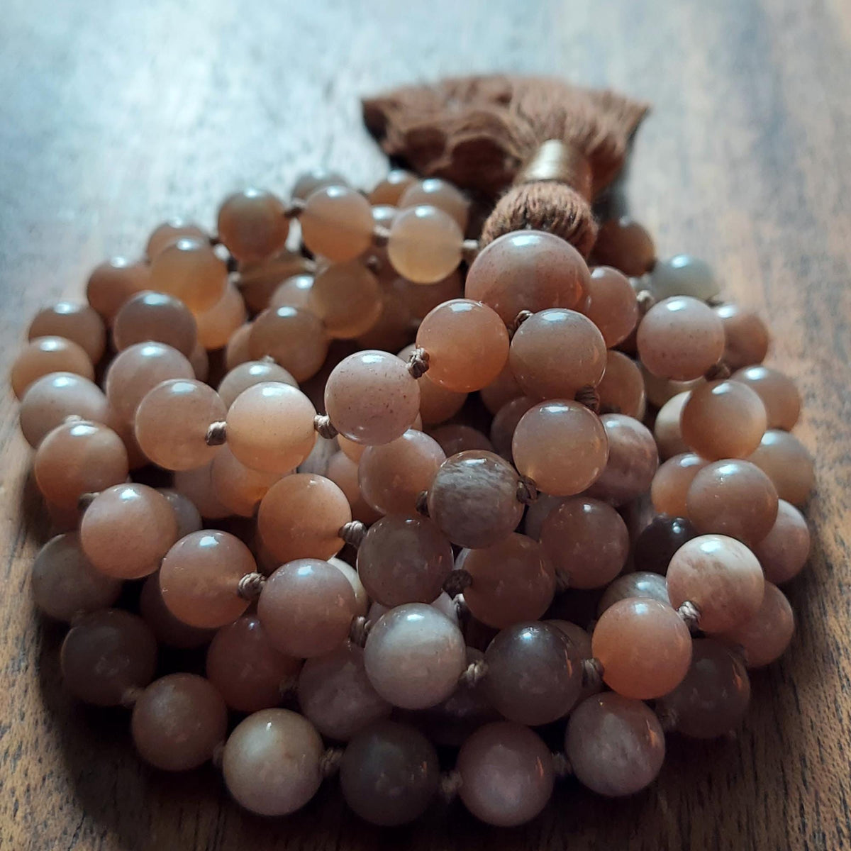 Sunstone Heart Light Mala