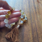 Golden Light Pocket Mala with Golden Healer Quartz