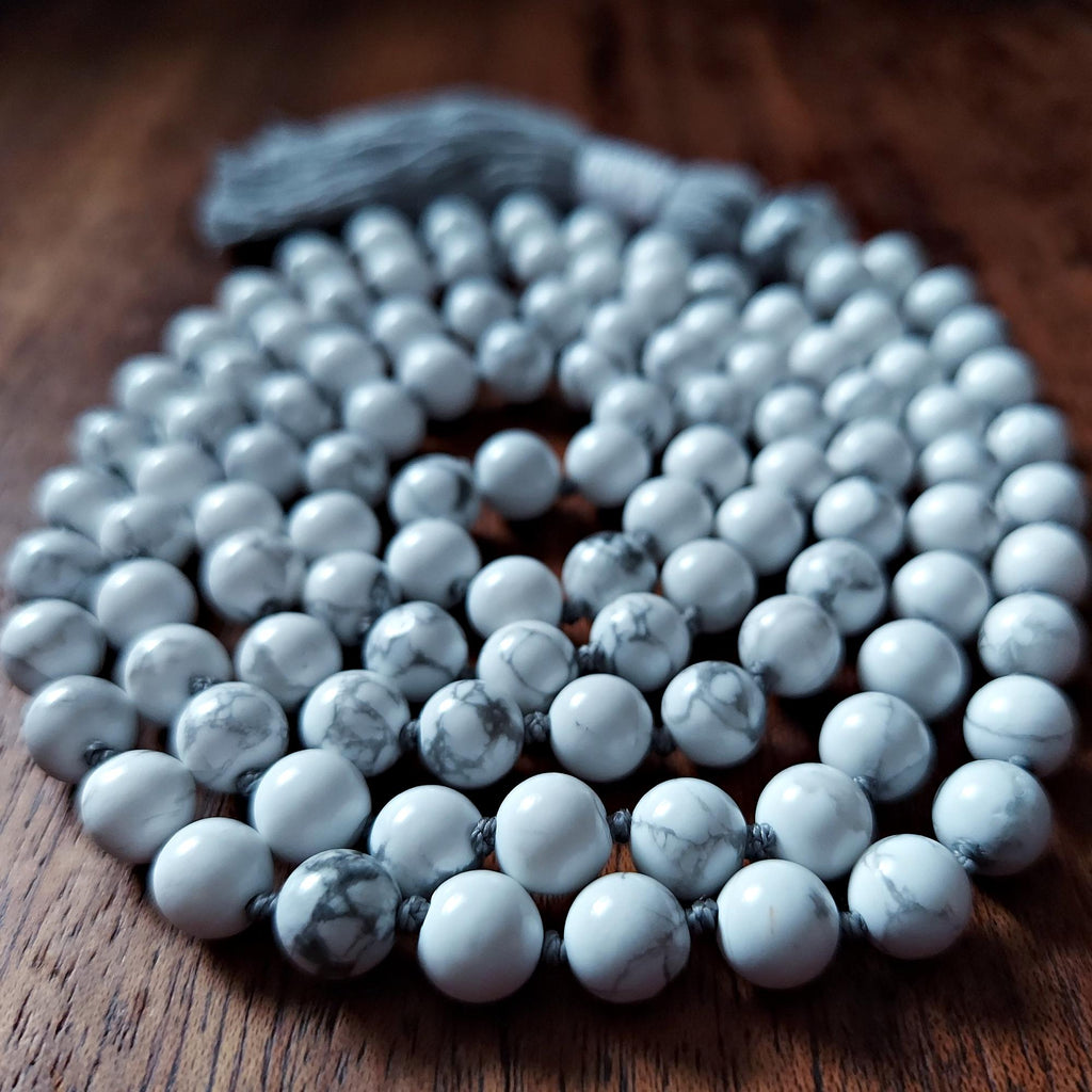 Quiet Mind Howlite Mala
