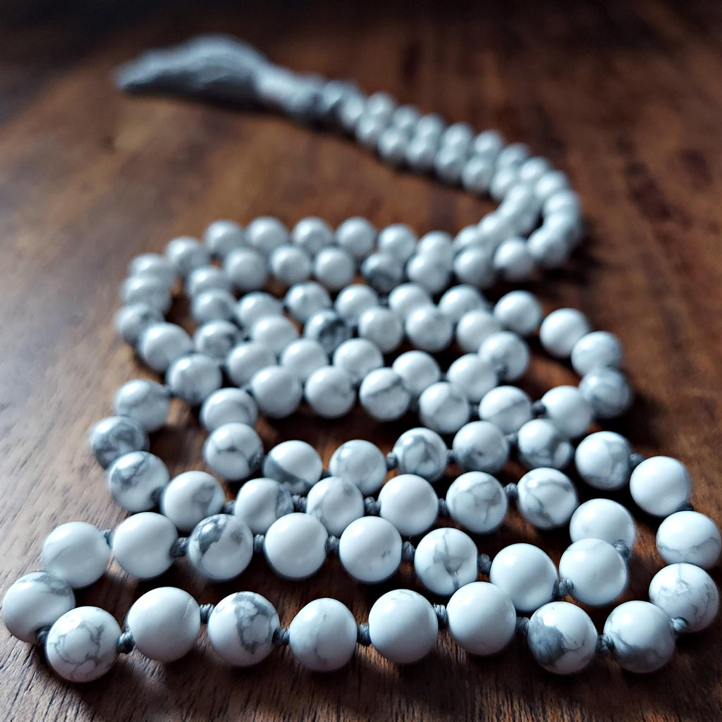 Quiet Mind Howlite Mala