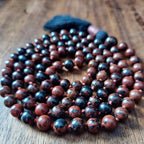 Rooted Strength Mahogany Obsidian Mala