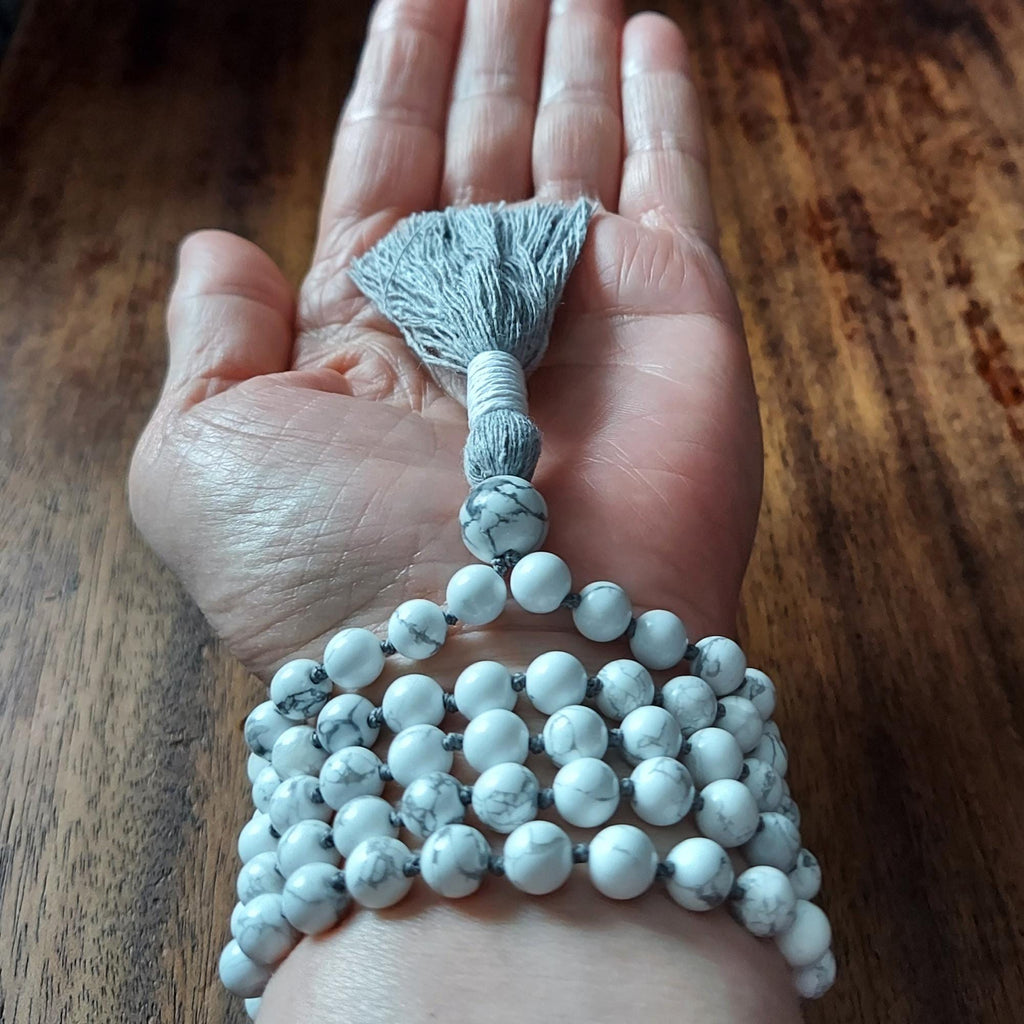 Quiet Mind Howlite Mala
