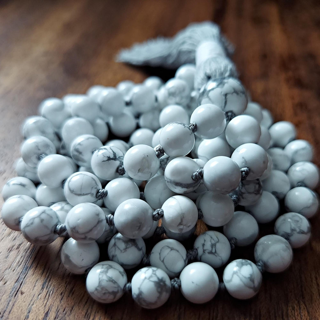 Quiet Mind Howlite Mala